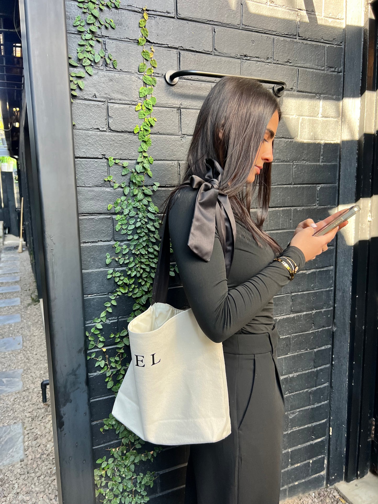 Personalised Bowknot Tote Bag