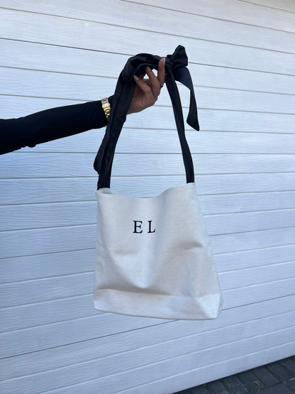 Personalised Bowknot Tote Bag