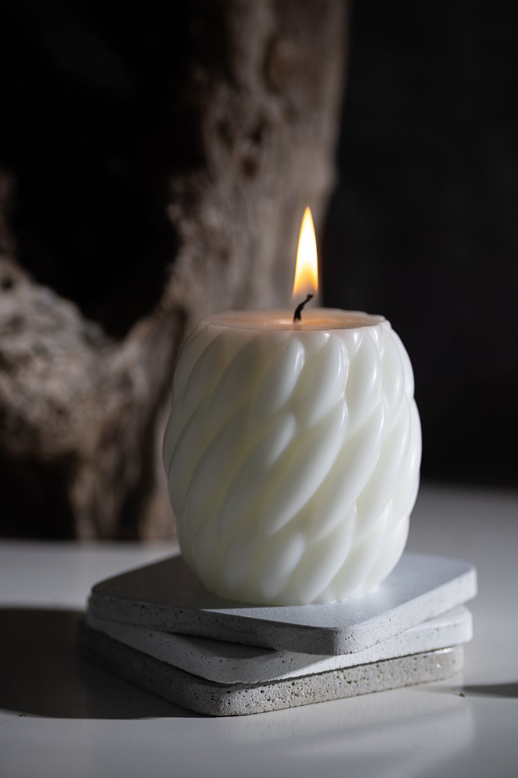 Braided Flame Candle